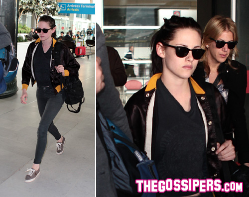 kristen parigi Kristen Stewart atterra a Parigi