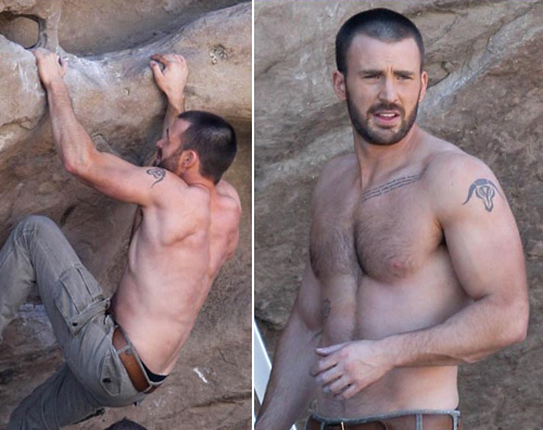 chris evans wow Chris Evans mostra i muscoli per un photoshoot