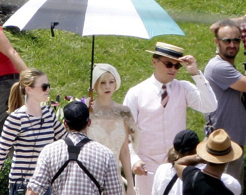 gatsbyaustralia Leonardo di Caprio sul set de Il grande Gatsby