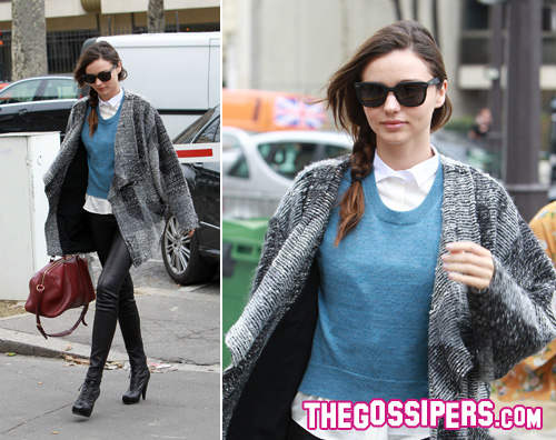 miranda kerry Miranda Kerr casual chic per Miu Miu