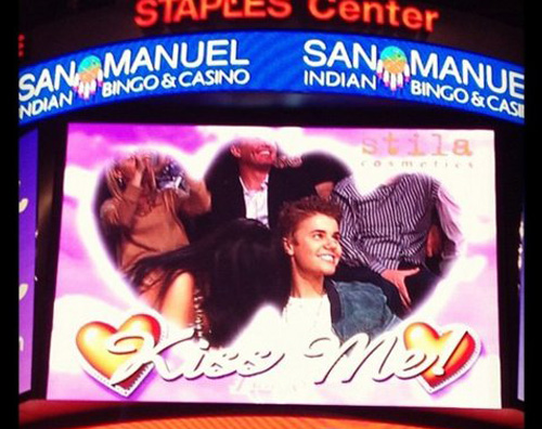 justin kiss cam Selena e Justin scelti dalla kiss cam