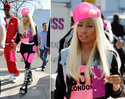 nicki.rosa  Nicki Minaj si fa notare a Londra