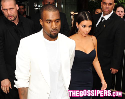 kim kanye Kim Kardashian con Kanye West ai Fifi Awards