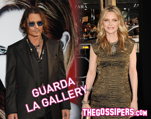 michelle johnny Johnny Depp presenta Dark Shadows a Los Angeles