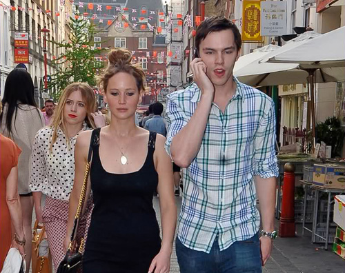 nicholas jennifer Jennifer Lawrence e Nicholas Hoult a Londra