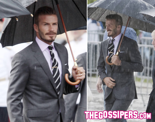 olimpiadi david David Beckham porta la pioggia ad Atene