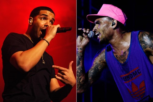 drake chris 500x333 Drake e Chris Brown: rissa per Rihanna