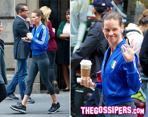 swank Hilary Swank supporta lItalia