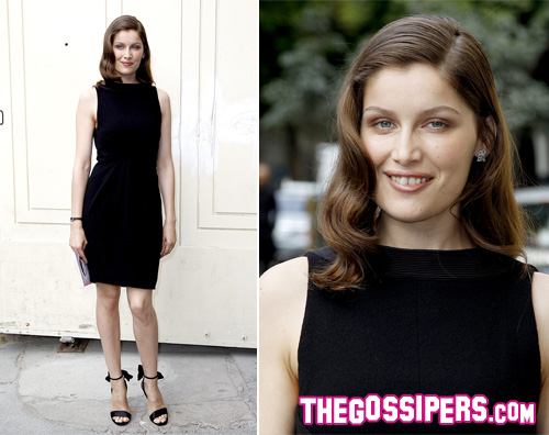 casta Laetitia Casta alla sfilata di Chanel
