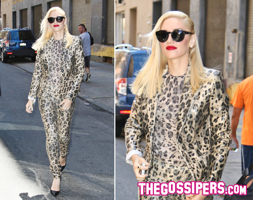 gwen stefani Gwen Stefani leopardata dalla testa ai piedi