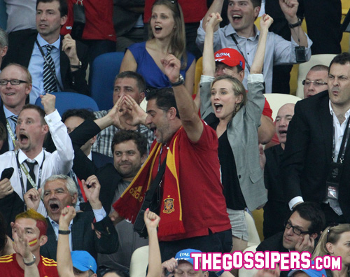 spagna kruger Diane Kruger fa il tifo per la Spagna