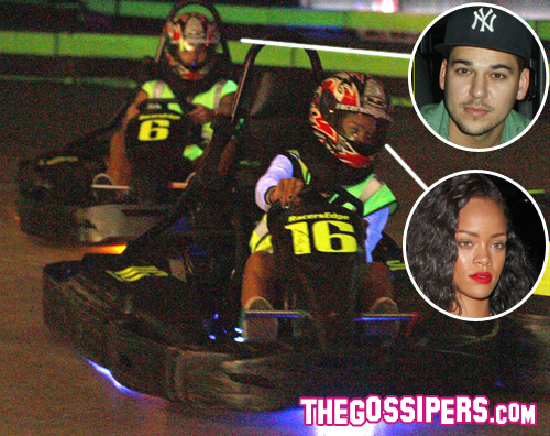 rob rihanna Rihanna passa la serata con Rob Kardashian