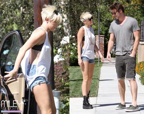 miley2 Miley Cyrus a Pasadena con Liam