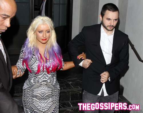 cena-christina cena christina Christina Aguilera si fa notare da Spago