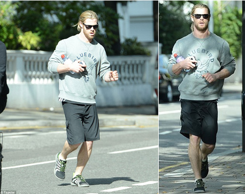 chris2 Chris Hemsworth tra jogging e famiglia