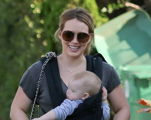 duff luca2 Hilary Duff porta Luca alla mostra