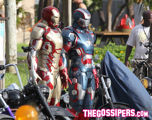 ironman ironman Robert Downey Jr. sul set di Iron Man 3