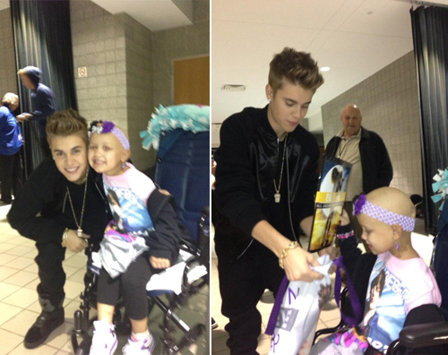 justin bieber bimba Justin Bieber fa visita ad una bambina malata