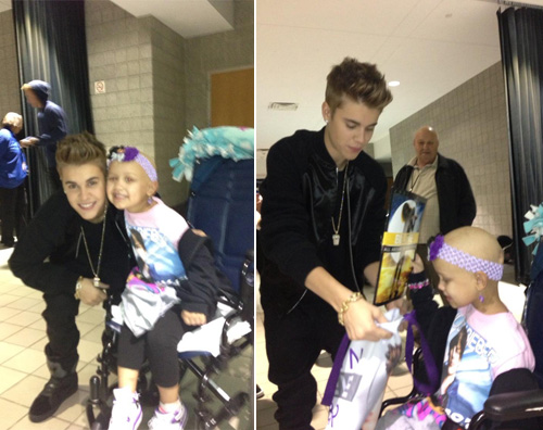justin-bieber-bimba justin bieber bimba Justin Bieber fa visita ad una bambina malata