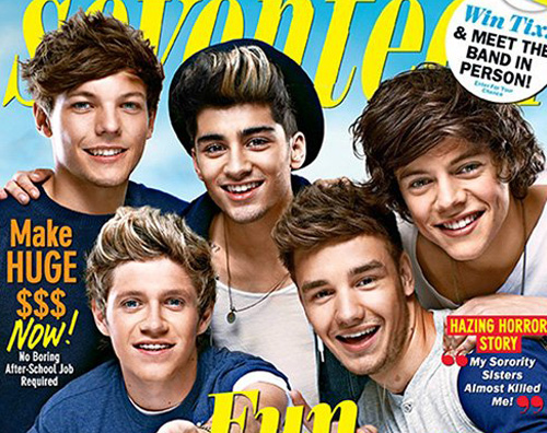 seventeen Gli One Direction protagonisti su Seventeen