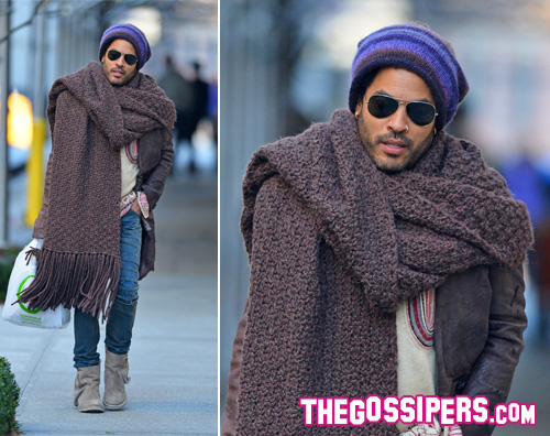 lenny Lenny Kravitz si fa notare a New York