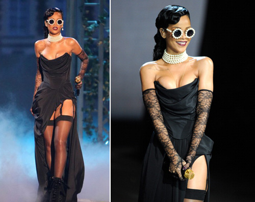 rihanna victoria 1 Rihanna sul palco della sfilata di Victorias Secret