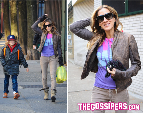 sarahjessica Sarah Jessica Parker e la t shirt pro Obama