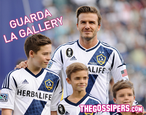 david ultima David Beckham festeggia la MLS Cup con i figli