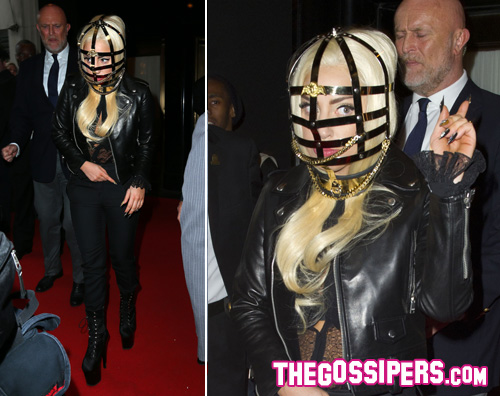 gaga cage Lady GaGa mascherata a New York