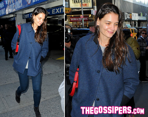 katie2 Katie Holmes senza trucco a New York