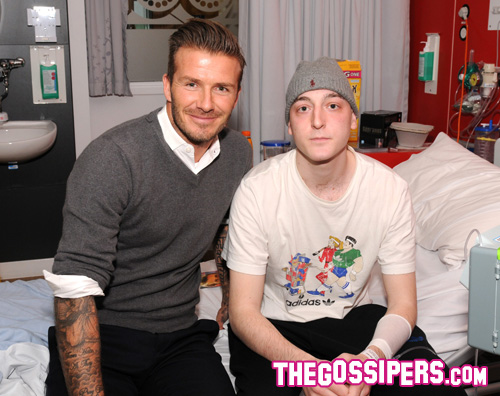 beckham 2 David Beckham fa visita ai malati in ospedale
