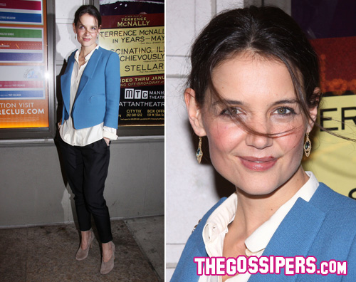 katie holmes2 Katie Holmes tutta sola a Broadway