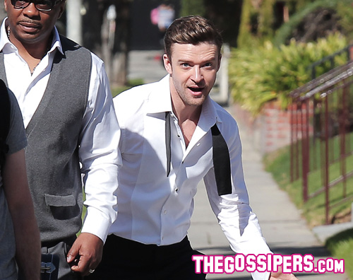 timberlake22 Justin Timberlake si diverte sul set del nuovo video