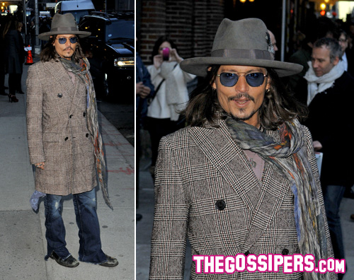 depp Johnny Depp musicista da Letterman