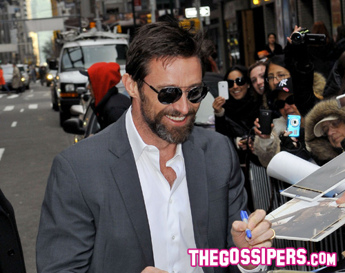 ggggg Hugh Jackman attende gli Oscar da Letterman