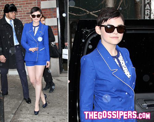 Ginnifer Goodwin sfida il freddo di New York goodwin neve Ginnifer Goodwin sfida il freddo di New York