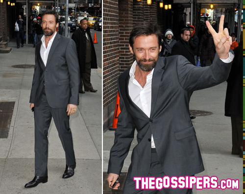 jackman Hugh Jackman attende gli Oscar da Letterman