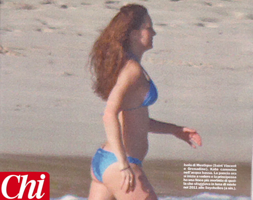 kate 1 Kate Middleton in bikini mostra il pancino!