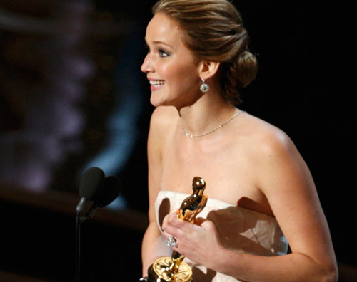 lawrence Jennifer Lawrence parla del suo scivolone agli Oscar