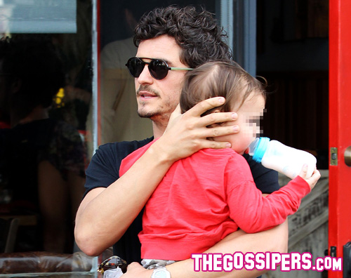 orlando bloom1 Orlando Bloom a pranzo con Flynn