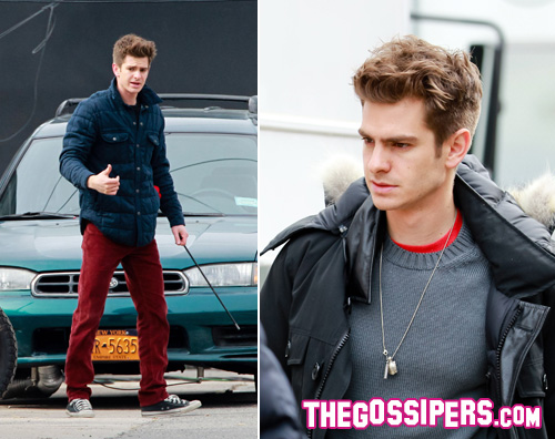 spiderman2 Andrew Garfield al lavoro per The Amazing Spiderman 2