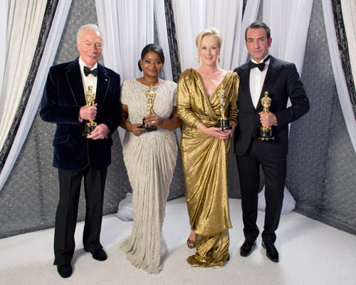streep spencer dujardin1 z Il palco degli Oscar sarà una parata di stelle