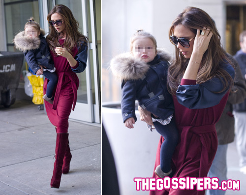 victoriaharper2 Victoria Beckham in aeroporto con Harper