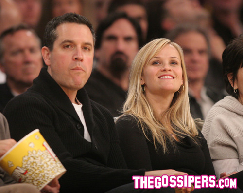 jimtoth Reese Witherspoon a bordo campo per i Lakers