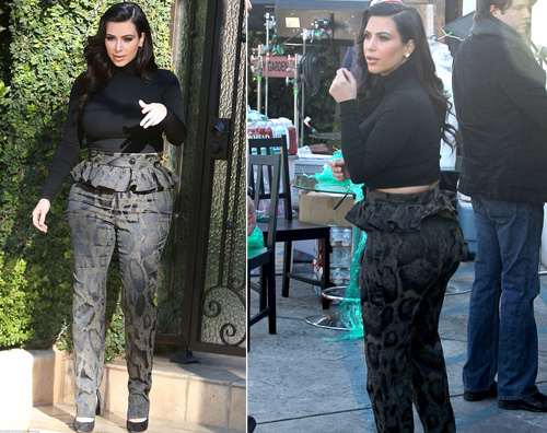 kim kardashian I pantaloni sbagliati di Kim Kardashian