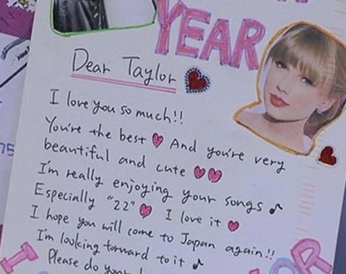 taylor lettera Meglio non scrivere altre letterine a Taylor Swift...