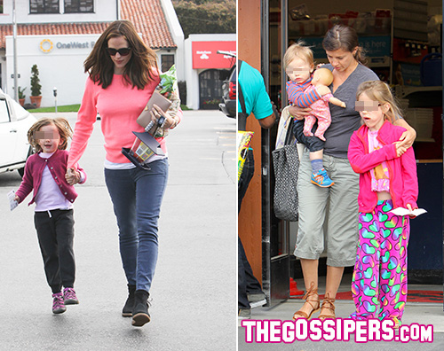 TG Jennifer Jennifer Garner al supermarket con i bambini