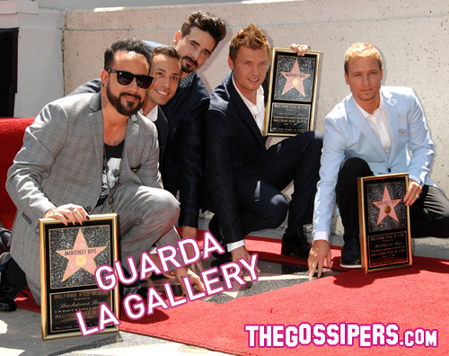 bsb I Backstreet Boys hanno una stella a Hollywood