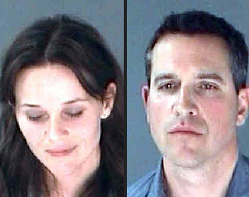 mugshot Reese Witherspoon arrestata insieme al marito!