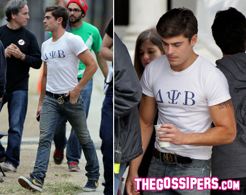 zac2 Zac Efron al lavoro sul set di Townies